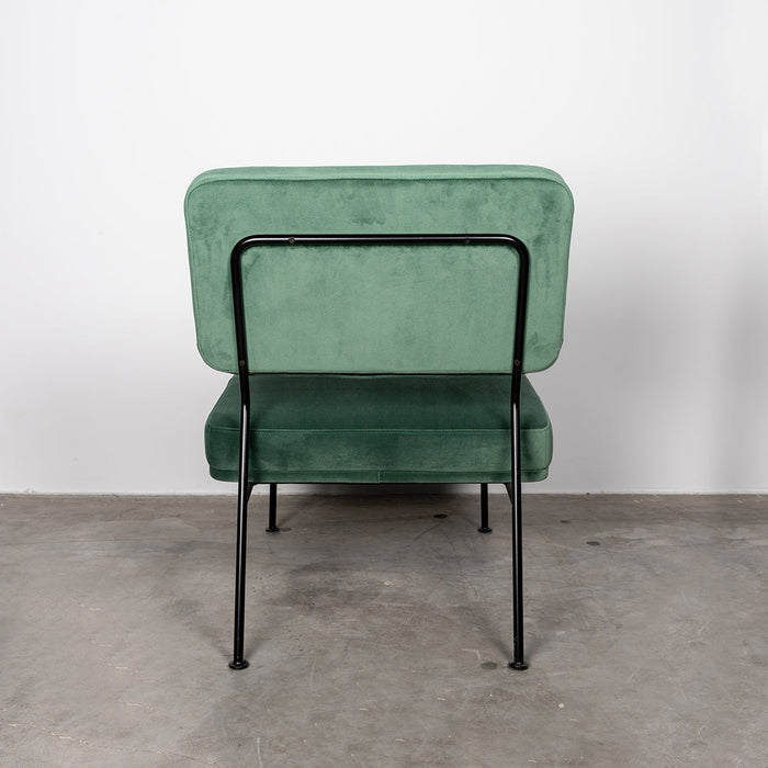 Moderne fauteuil in Groen Stof Furnified