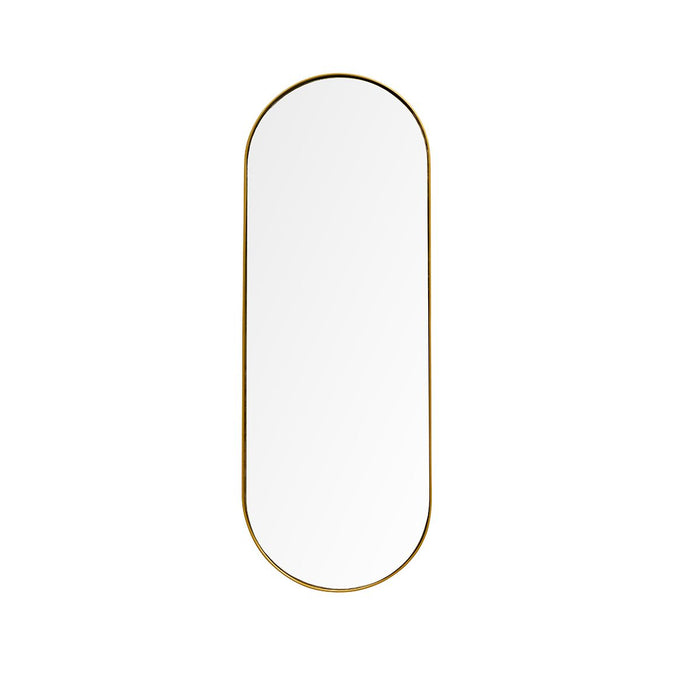 Retro Mirror Oval - 140×50 - Brass