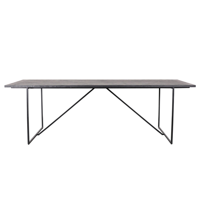 Rectangular dining table - Black Wood - 240cm