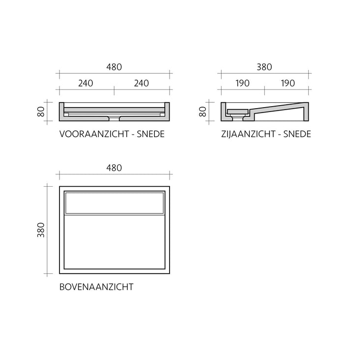 Remy - Marmor Lavabo - Sort