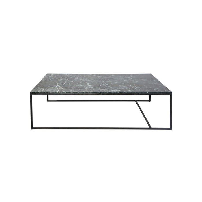 Table Basse Rectangulaire en Marbre - Vert - Will 140x80x40cm