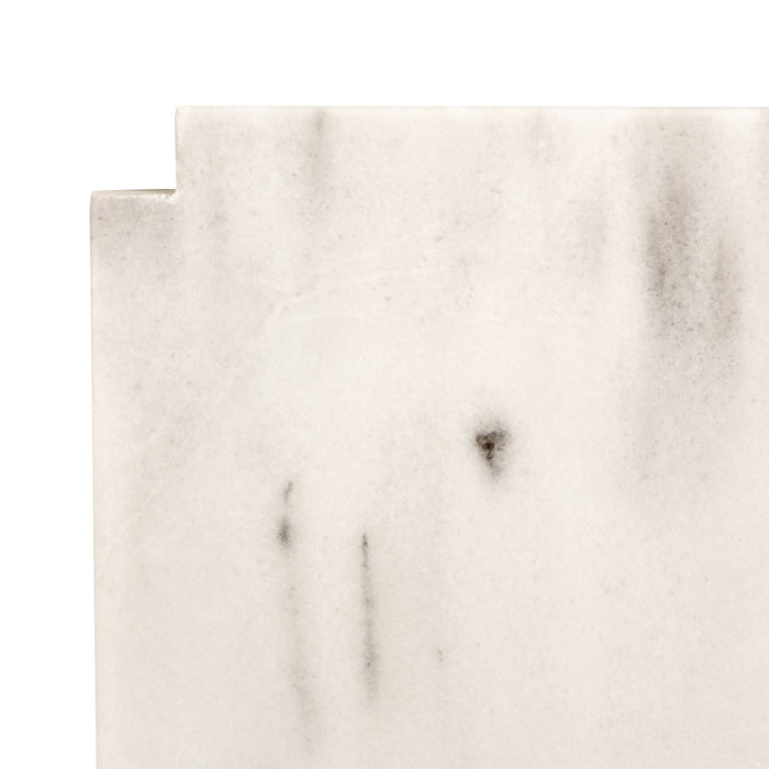 Gustaaf bundplade - Hvid Marmor - 150cm