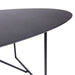 lange Ovale Eettafel 300x125cm Zwart Hout Zwart